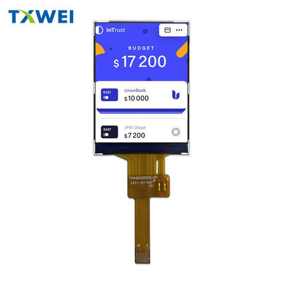 Layar LCD TFT 2 inci Layar LCD IPS 1000cd/M2 panel tampilan PDA genggam