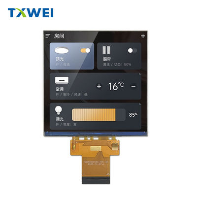 3.92 Inch 480*480 Square LCD Monitor 500cd/m2 Touch screen Display Module