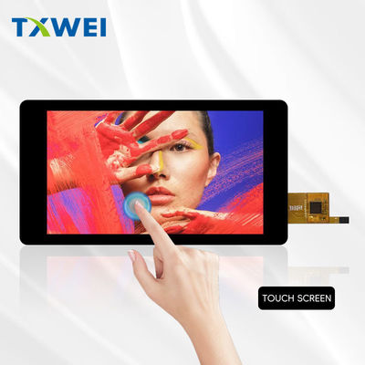 5 inci TFT LCD Modul 720 * 1280 Resolusi LVDS Antarmuka 350nits Untuk Industri