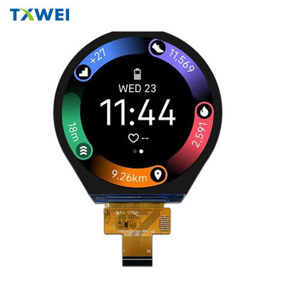 3.4 inci mini lvds layar berwarna 800 * 800 layar LCD melingkar perangkat cerdas wearable tft layar LCD