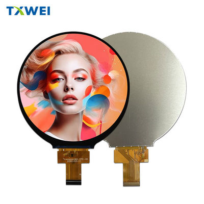 4.0 inci TFT layar tampilan melingkar berwarna penuh antarmuka MIPI berwarna penuh TFT layar LCD 450cd/M2