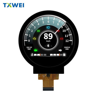 2.76 inci 480 * 480 RGB Round TFT LCD modul dengan RGB 18 BIT antarmuka
