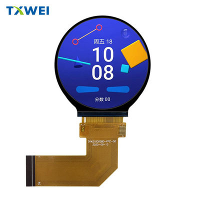 2.1-inci 480 * 480 lingkaran TFT LCD pintar layar tampilan peralatan rumah tangga kecil