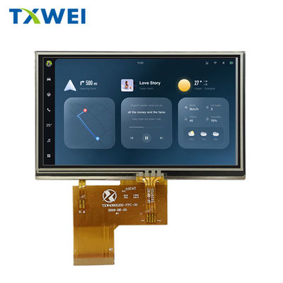 4.3-inci 480 * 272 Panel Tampilan Medis Industri RGB Antarmuka