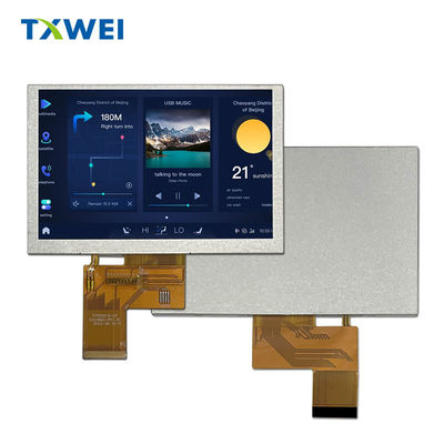 5.0-inci 800 X 480 industri tampilan LCD medis 350nits RGB TFT display