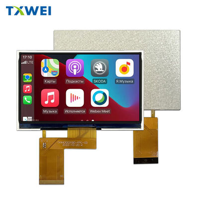 4.3 inci 350nits layar LCD 480 * 272 panel tampilan endoskop industri