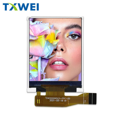 Layar LCD 2 inci 176 * 220 Panel tampilan berukuran kecil 300nits Dengan antarmuka SPI