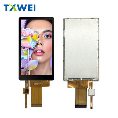 4Layar LCD RGB 5 inci dengan sudut pandang penuh dan sentuh kapasitif 40pin untuk layar vertikal dan horizontal