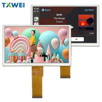 Layar LCD TFT 7 inci 1024 * 600 titik 50 pin antarmuka RGB HX8282A11 layar sentuh khusus