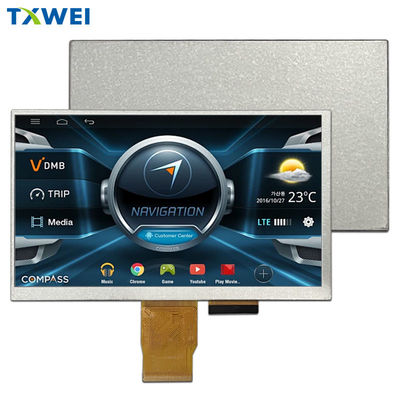 7 inci 450cd/m2 RGB 24 Bit Interface HX8282A11 Car Instrument TFT LCD Display Screen