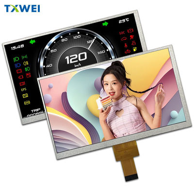 7-inci 450cd/m2 Panel Tampilan Instrumen Mobil 1024*600 MIPI Interface 40pin LCD Display Screen
