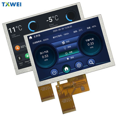 Layar LCD TFT 5 inci IPS Kecerahan Tinggi 800 * 480 Layar definisi tinggi