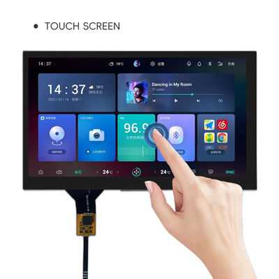 Antarmuka LVDS 7 Inch TFT LCD Touch Screen 1024x600 IPS Full Viewing Angle dengan CTP