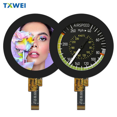 Antarmuka Tampilan RGB 1,6 Inci 400 X 400 Tampilan Modul Lcd Layar Tft Bulat