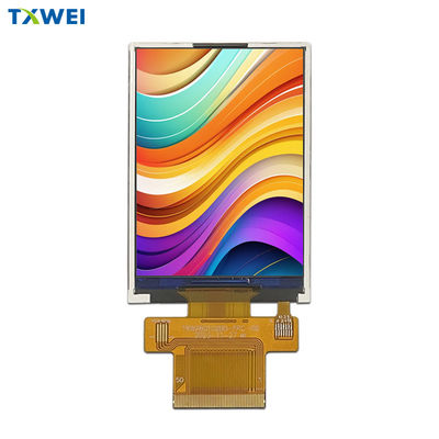 2.8 inci 40PIN ST7789V 240*320 MCU SPI RGB Interface Tft Lcd Display Module Dengan Dan 400cd/m2 Lumens Degrees