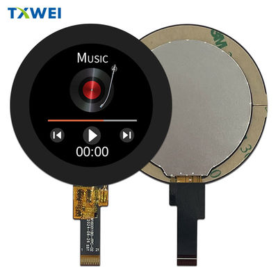 1.6 Inci Layar LCD Bulat Layar Sentuh LCD Bulat RGB Antarmuka 400x400