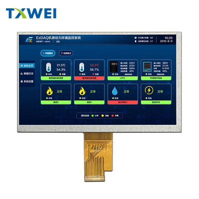 7-inch 1024 * 600 resolution LCD customizable touch screen 650nits display module with LVDS interface