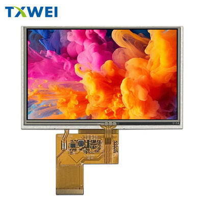 Grosir 5 inci 800*480 TFT resistif layar sentuh peralatan kontrol industri layar monitor monitor LCD